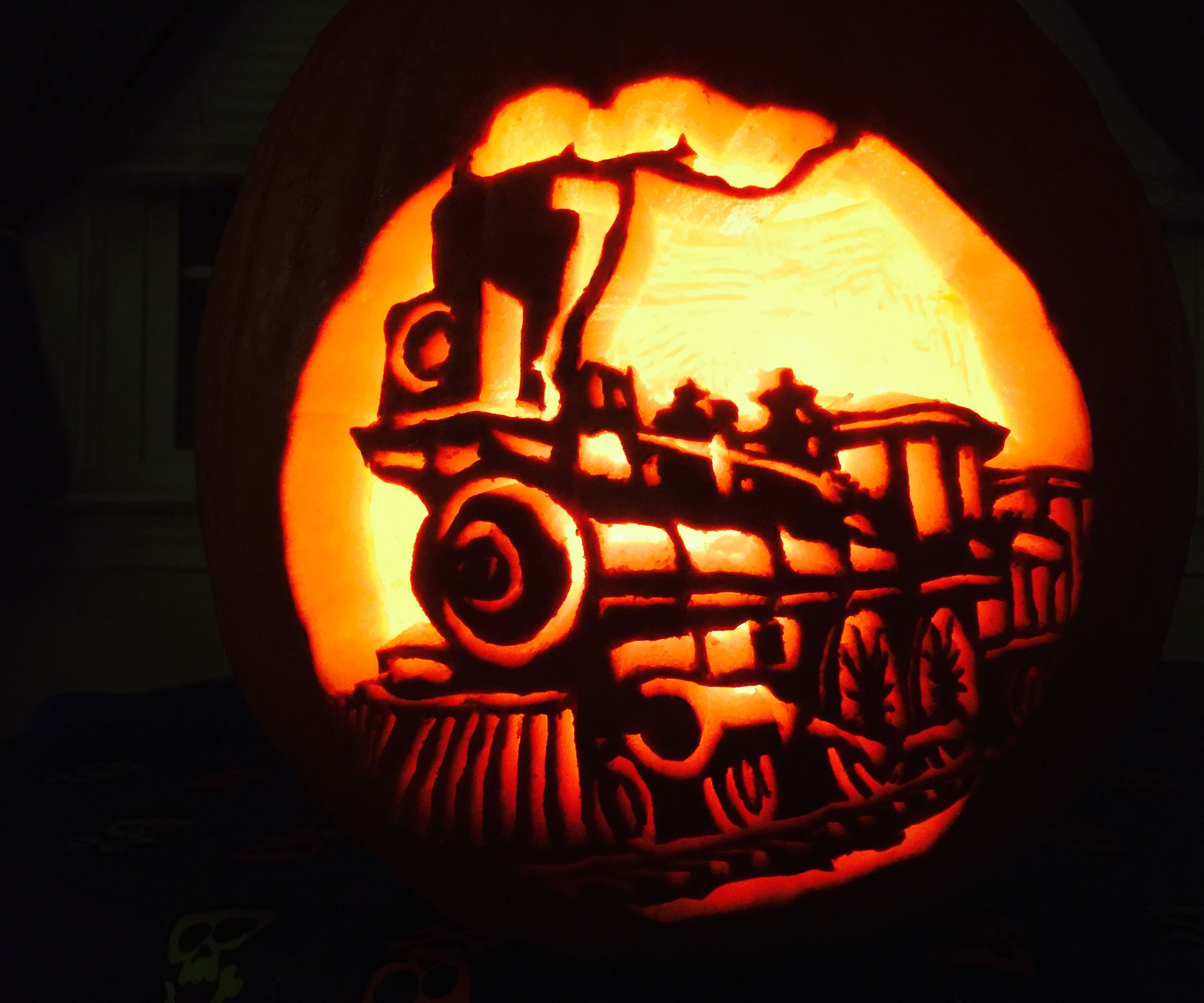 Carving an Intricate Pumpkin 