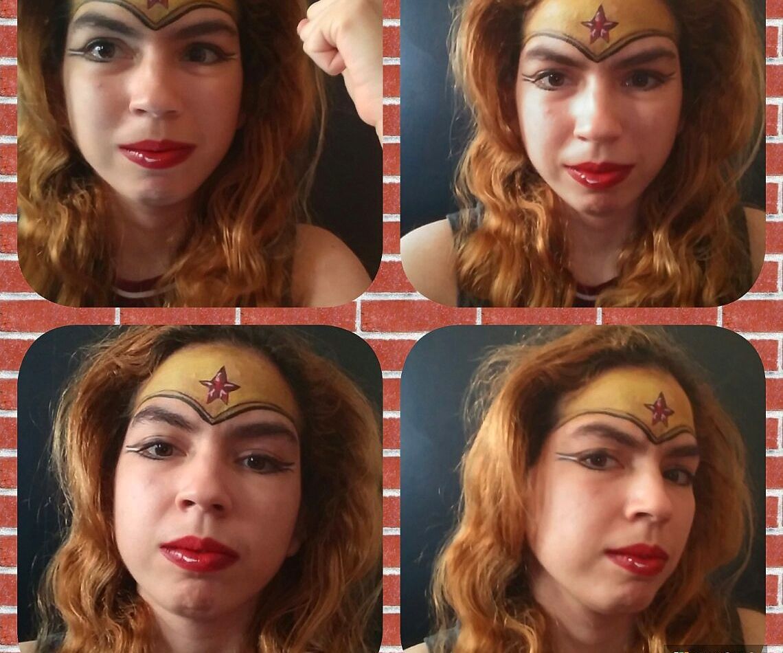 Wonder Woman Face Paint