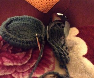 Charcoal Grey & Purple Veriegate Basket