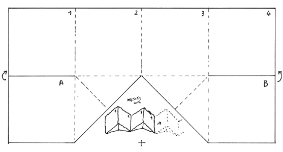 Foldable artist book.