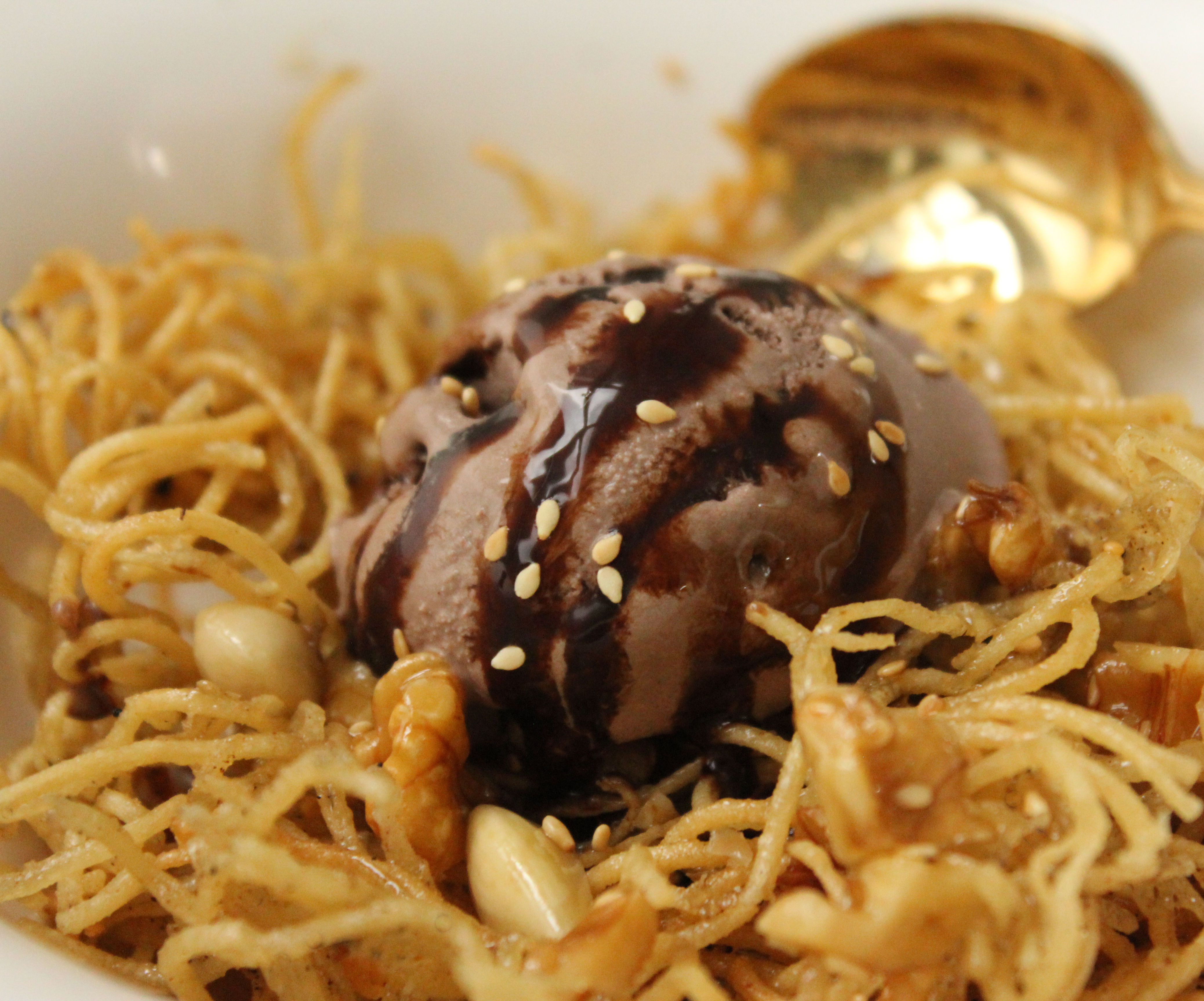 Honey Dessert Noodles (Crispy Asian Dessert)