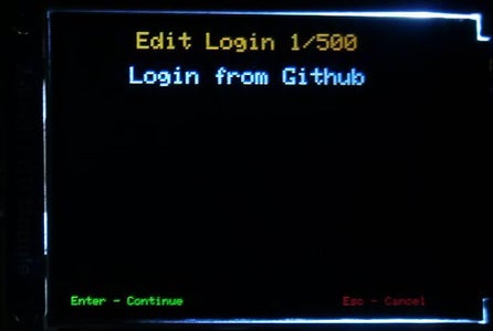 Edit Login