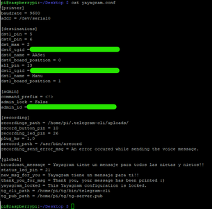 Yayagram Configuration