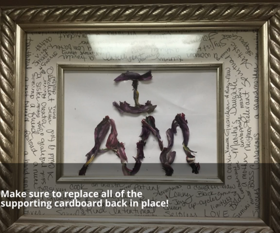 DIY Dried Flower Encouraging Matte Project