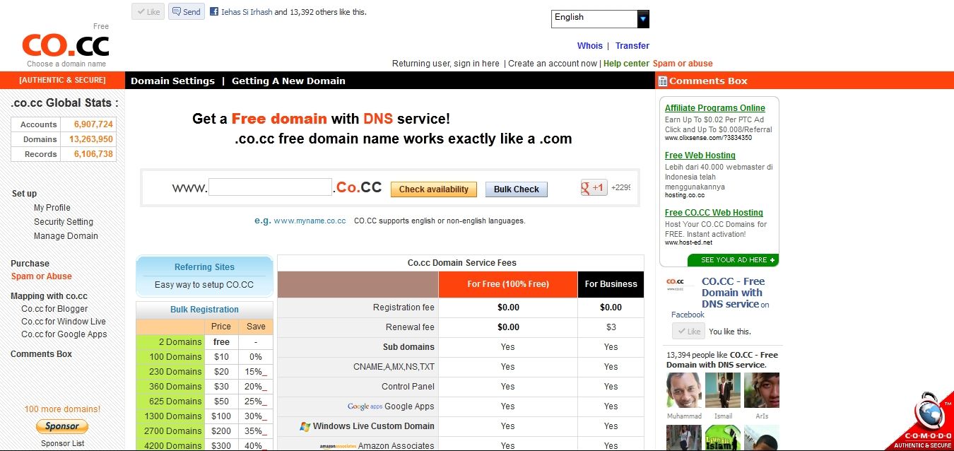 How to Create a free Domain ( .co.cc) , in Blogger with .co.cc