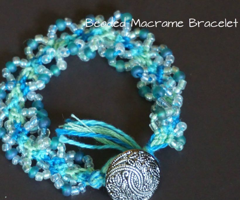 DIY Beaded Macrame Bracelet