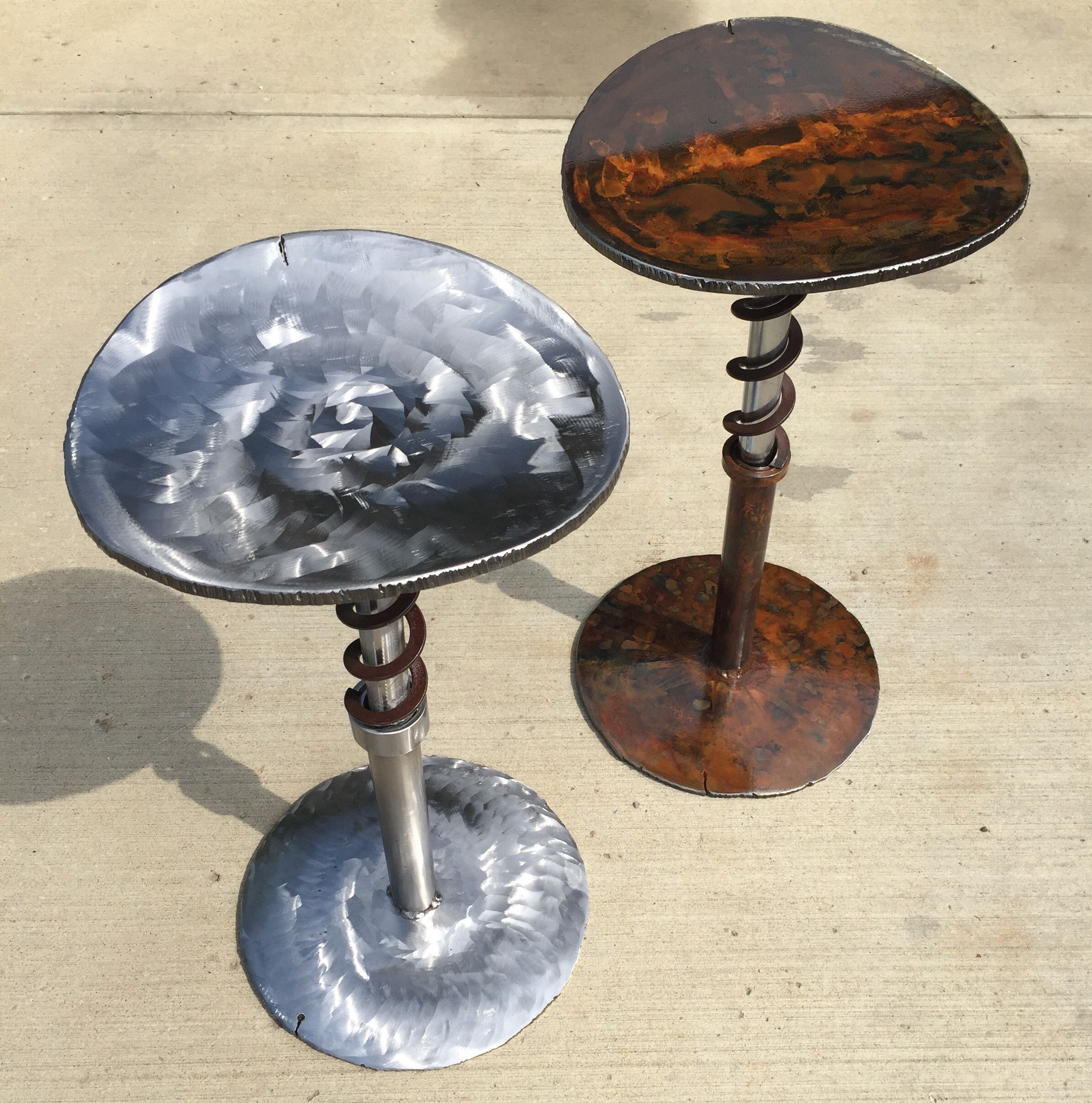 Suspension Stools From Scrap Steel