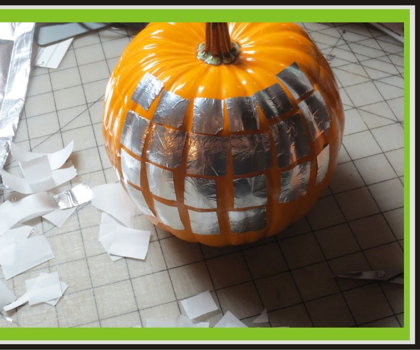 Simple Disco-ball Pumpkin