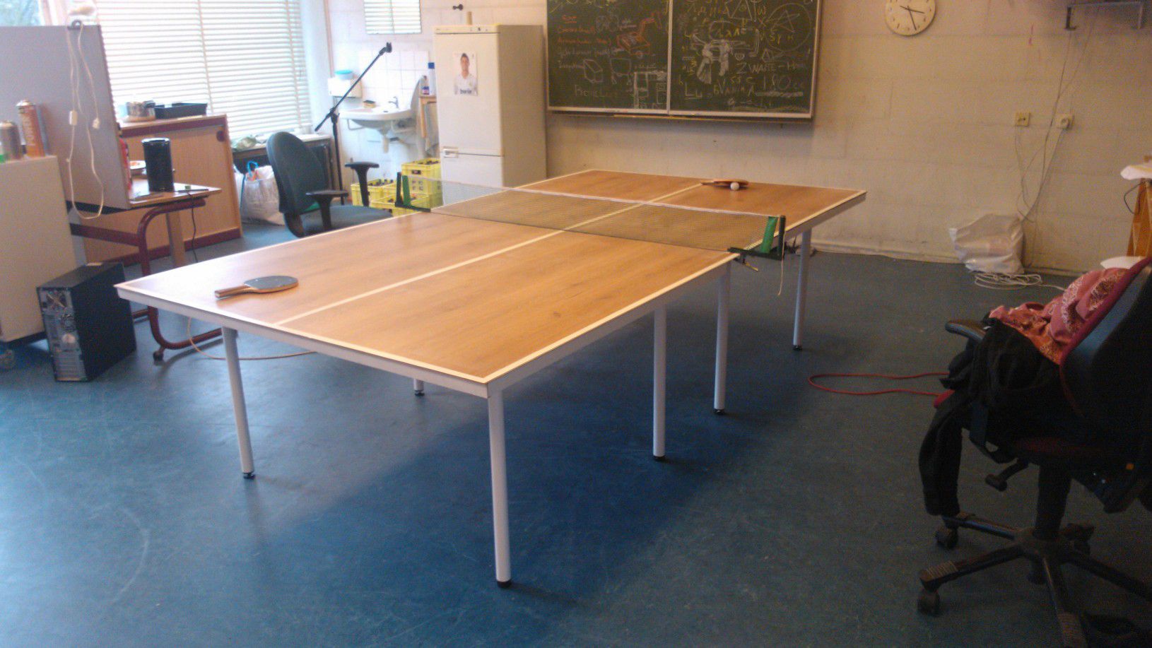 Upcycling Click Laminate to a Tabletennis Table