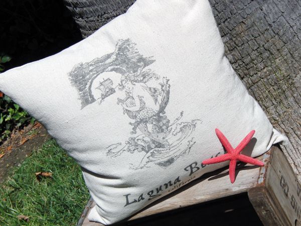 Drop Cloth Pillowcase Knockoff