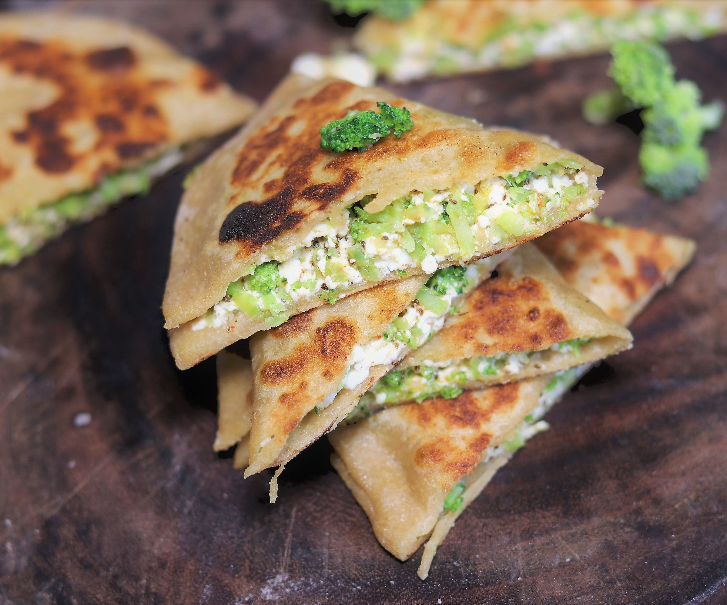 Stuffed Broccoli Paratha