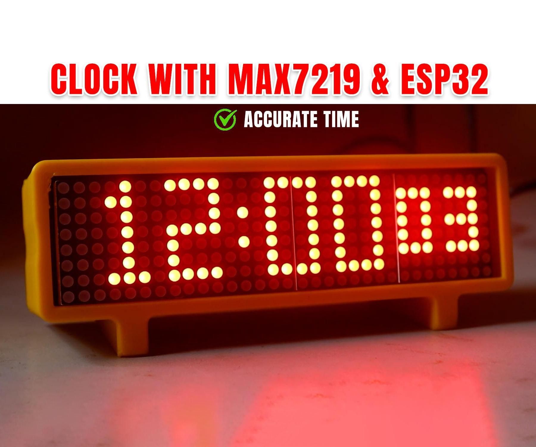 How to Make a Digital Clock Using MAX7219 Display and ESP32 (Without ...
