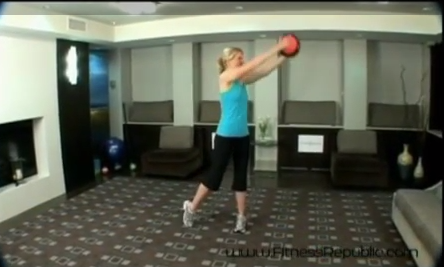 Woodchopper and Squat With Medicine Ball - Fitness Republic
