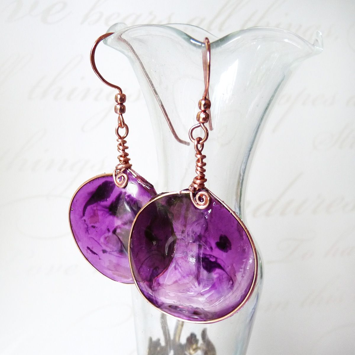 Purple Resin Wire Earrings 12 Steps (with Pictures) Instructables