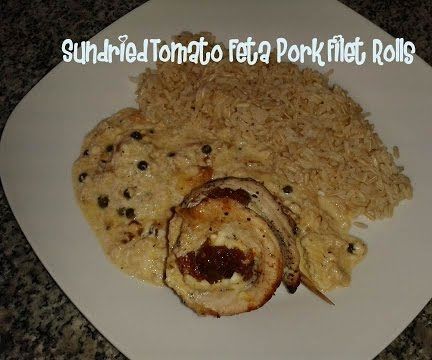 Sundried Tomato Feta Pork Filet Rolls Recipe