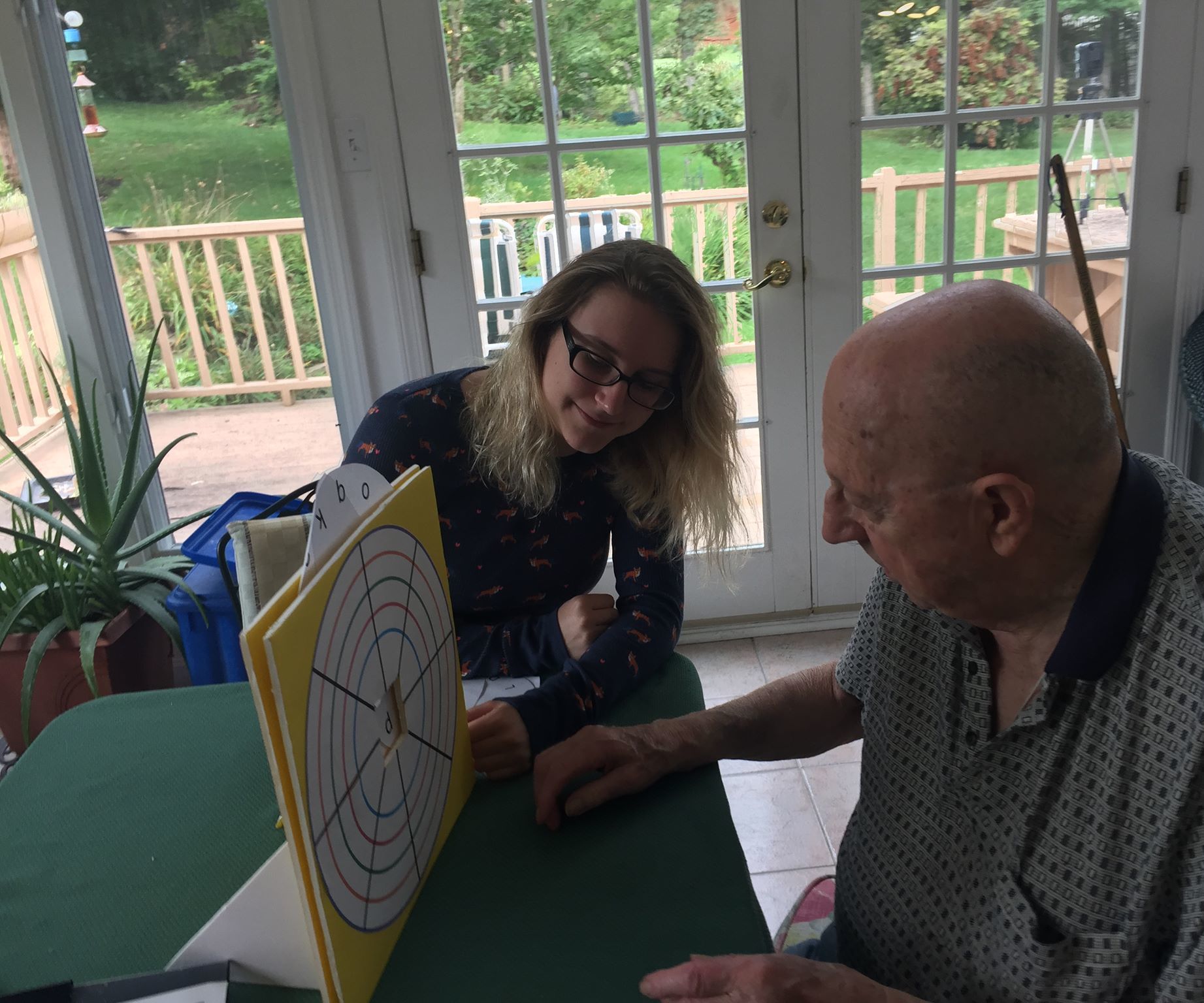 Bullseye Board for Macular Degeneration