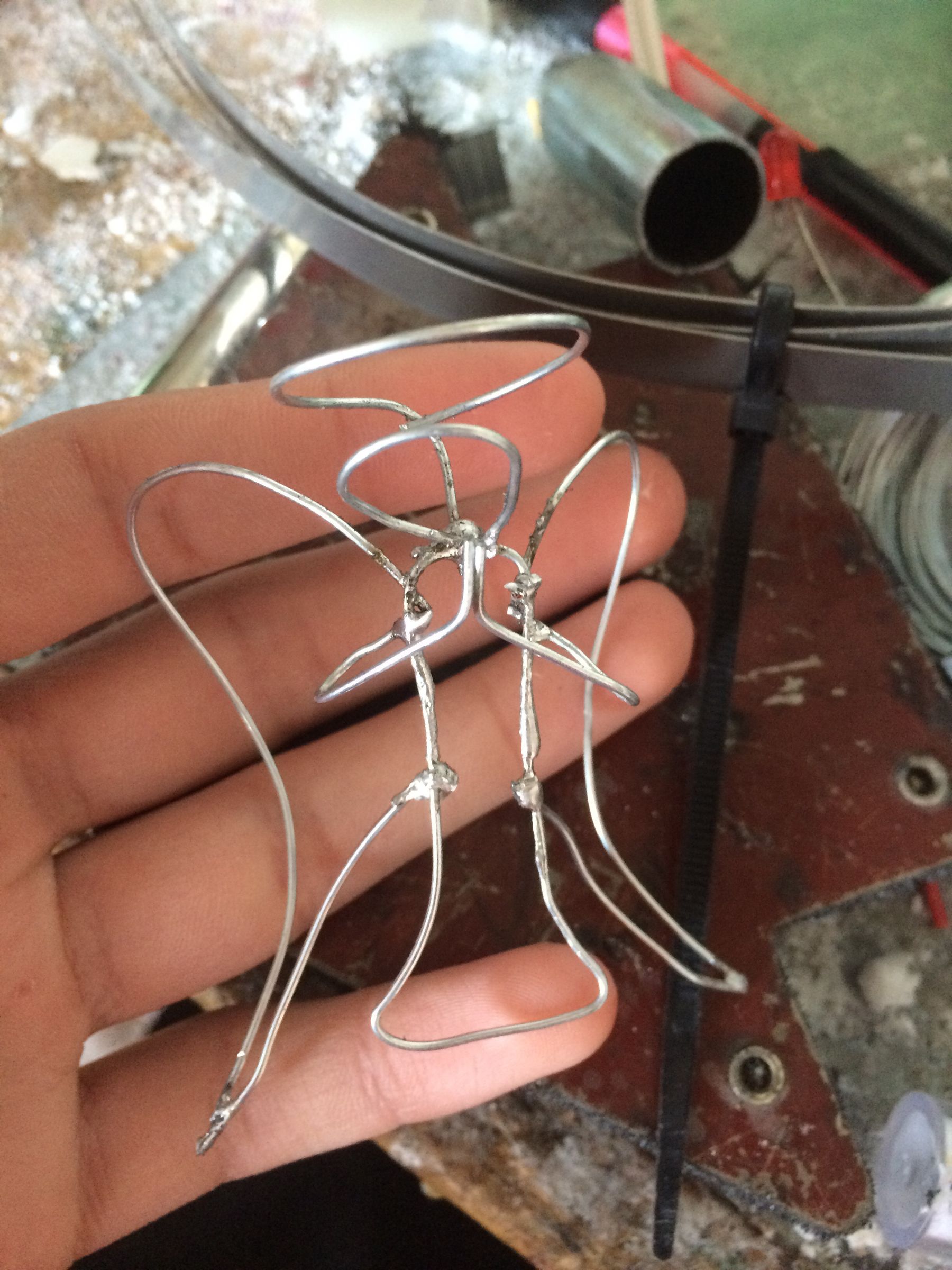 Wire Ornaments on the Cheap