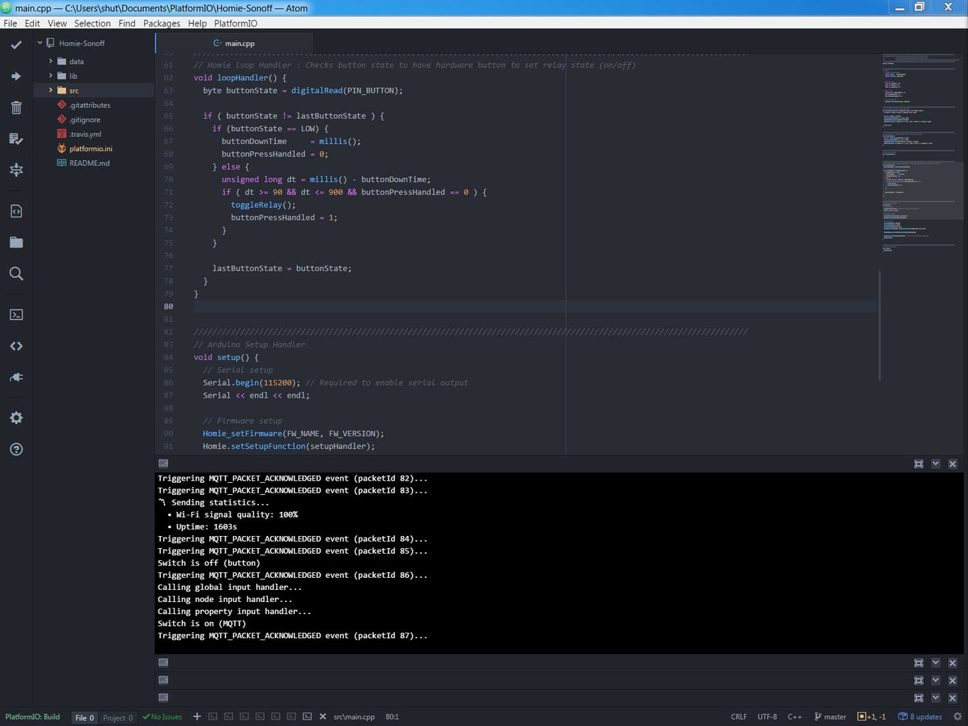 Use Homie Firmware to Drive Sonoff Switch Module (ESP8266 Based) : 5 ...