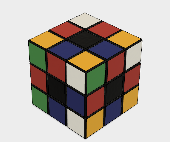  3D-printable Rubik's Cube in Fusion 360