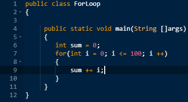 Java For Loop