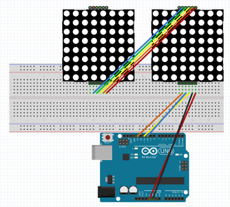 Scrolling Text on a 8x8 LED Matrix Using an Arduino UNO : 5 Steps (with ...