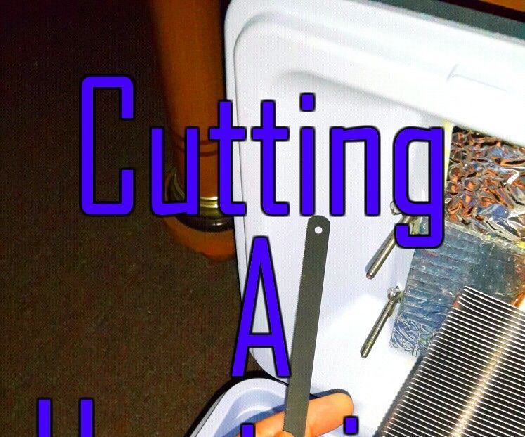 Cutting a Heatpipe Heatsink! 