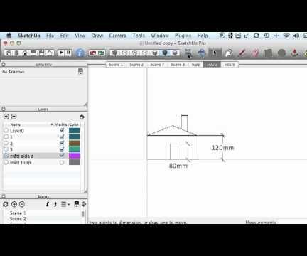 Sketchup Tutorial 1, Start Settings, Layer, Group, Scen, Animation Setting 