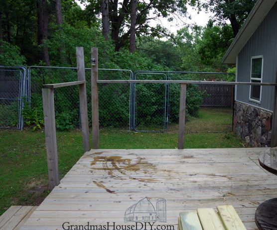 Outdoor Built-in Bench for Our Deck