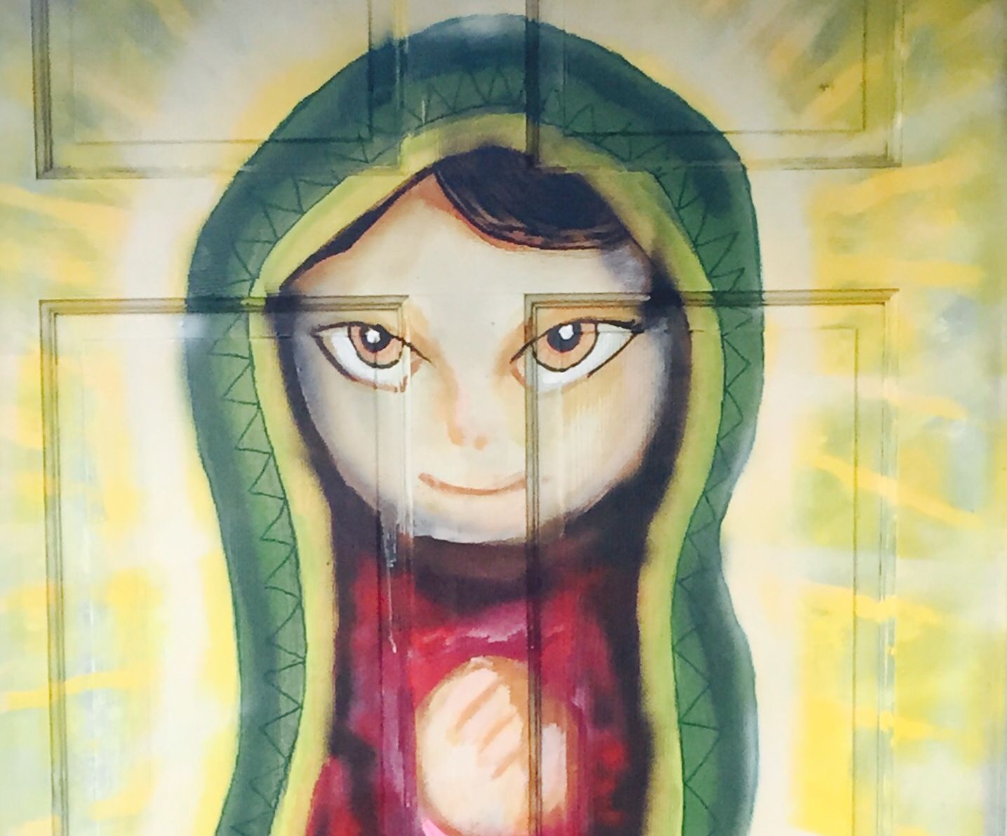 Virgen De Guadalupe En Puerta