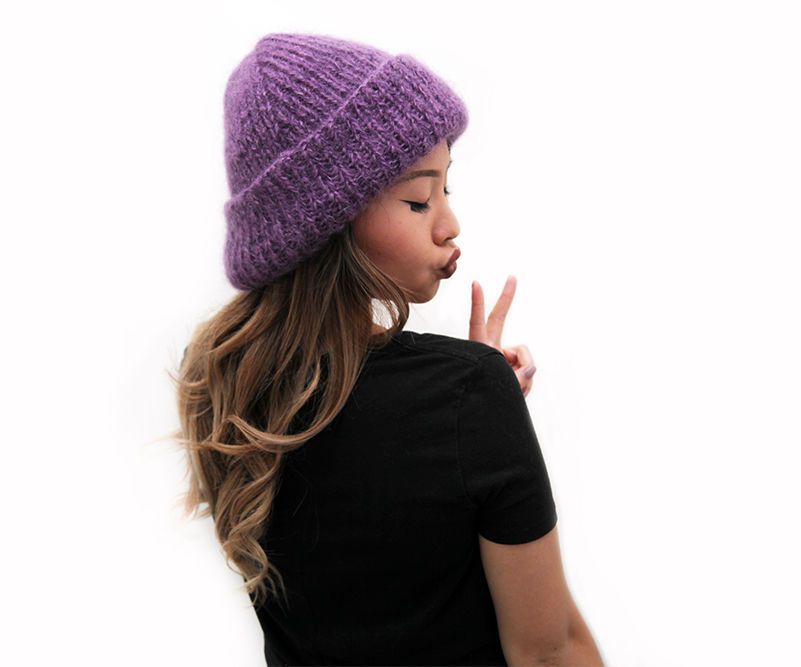 How to Knit a Fuzzy Winter Hat