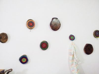 Tree Line Log Wall Art/ Coat Hook