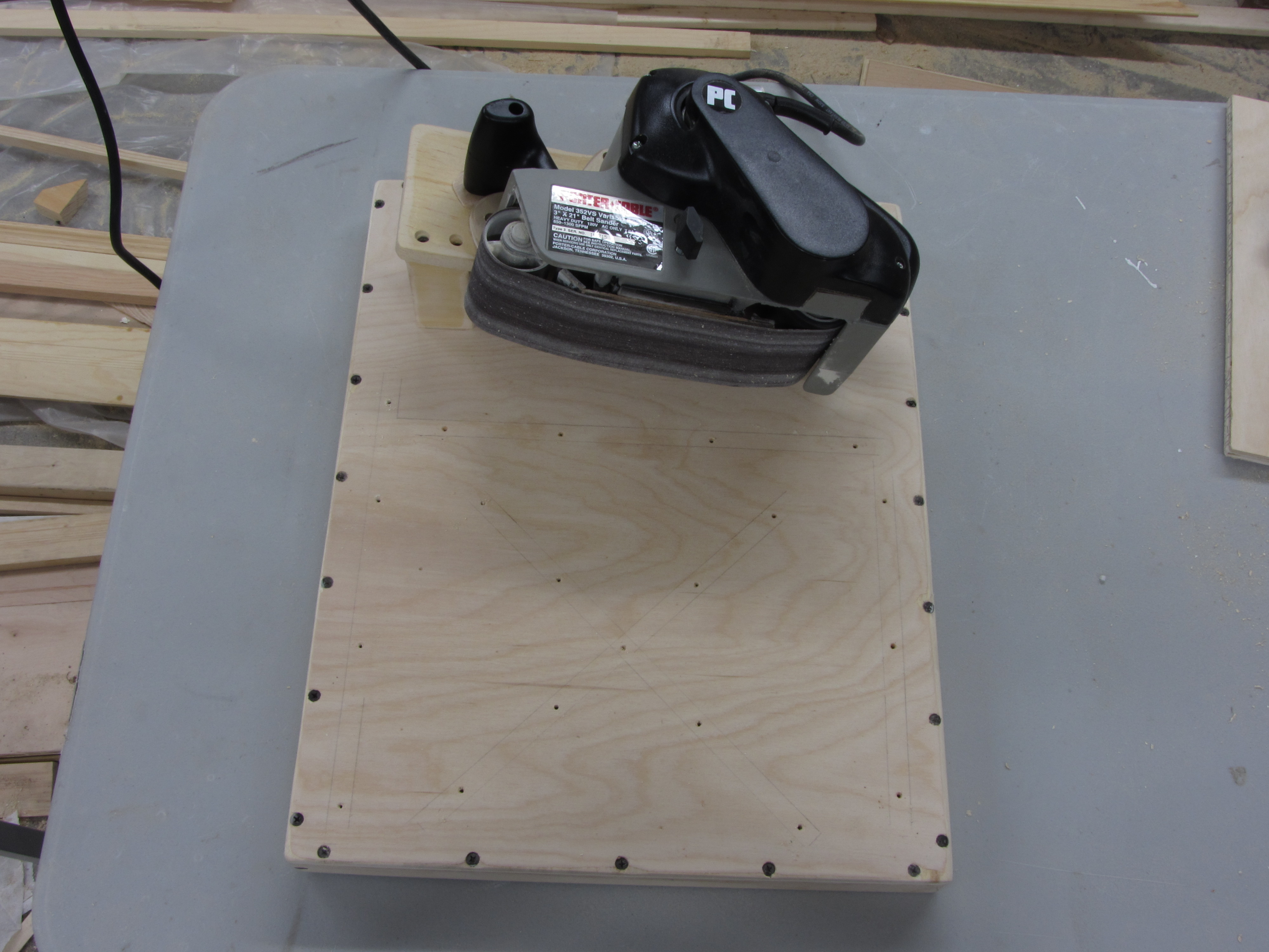 Belt Sander Stand Table for EdgeSanding 7 Steps Instructables