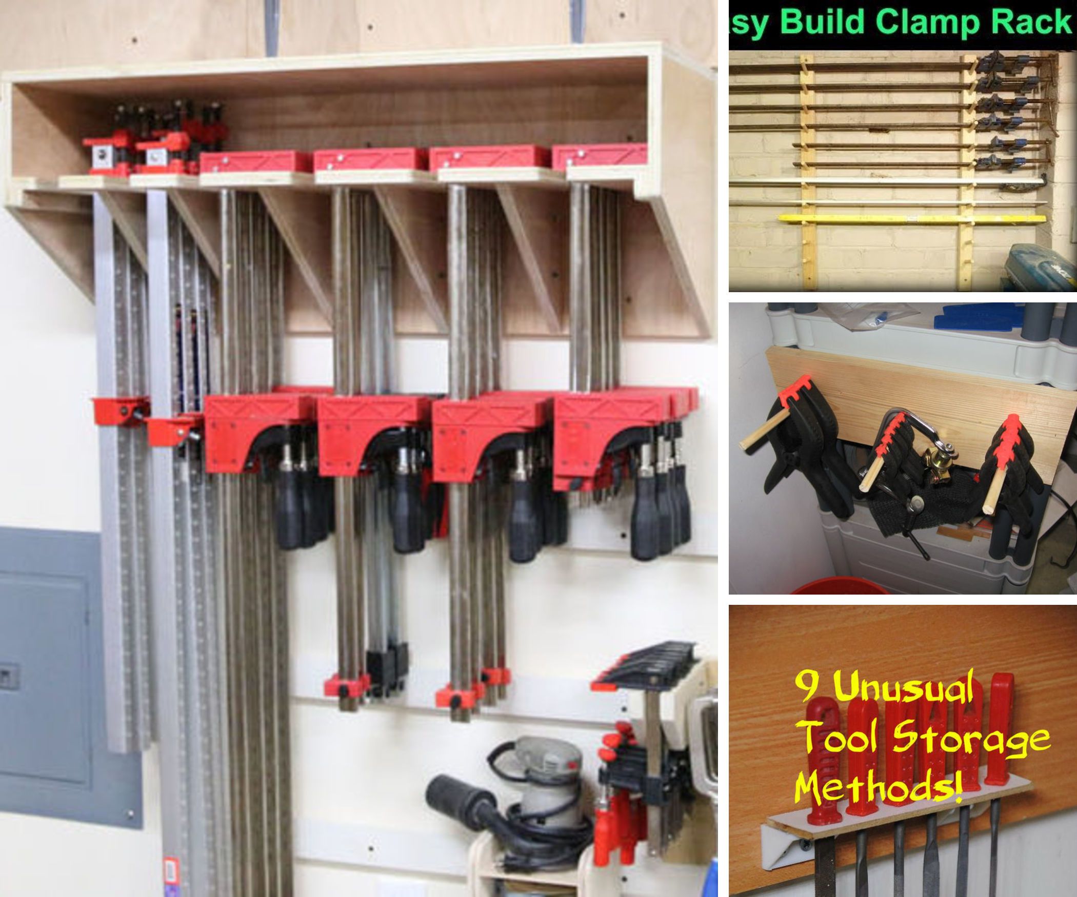 Awesome Clamp Racks | Organize Your Workshop!