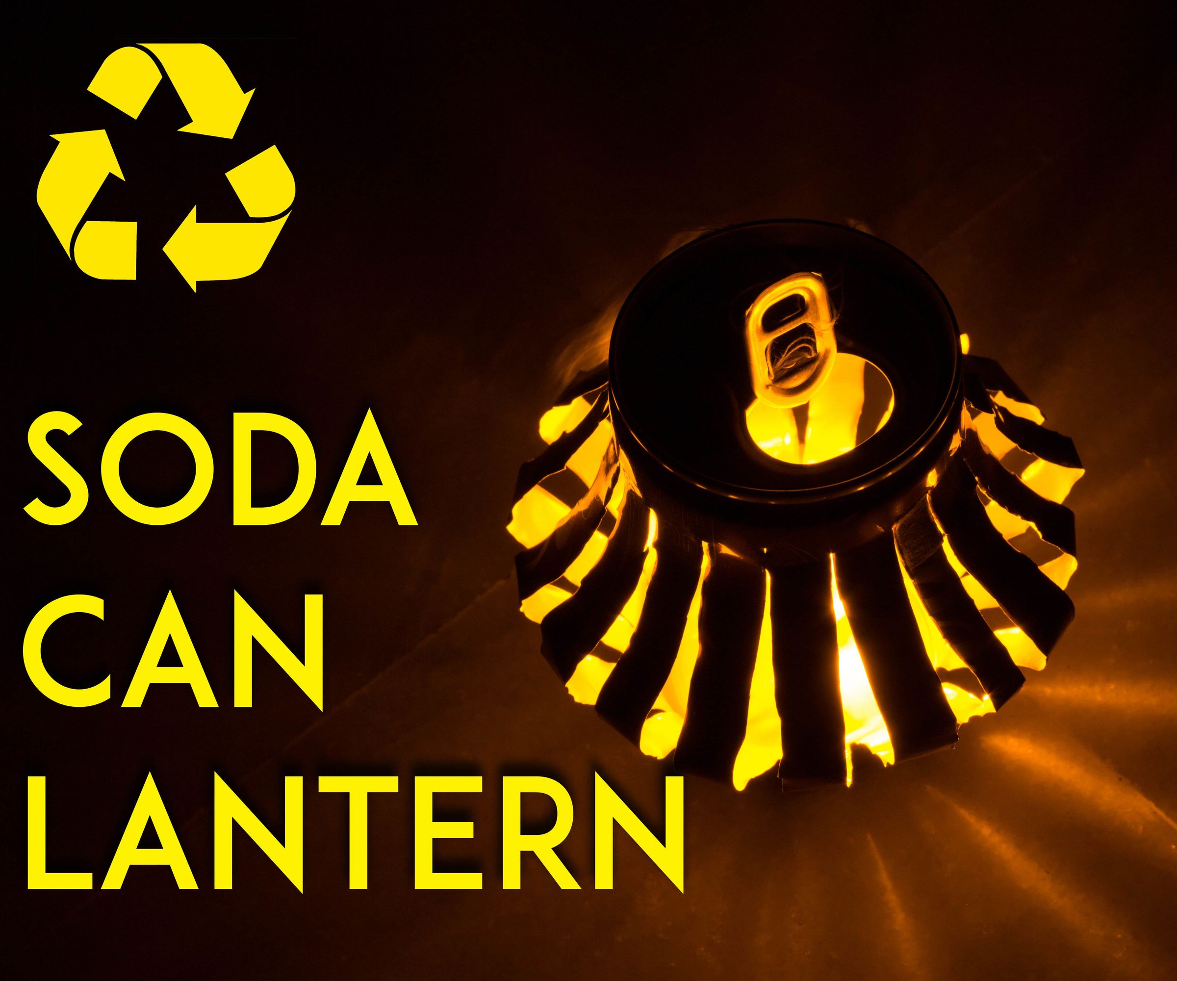 Recycled Soda Can LED Lantern 
