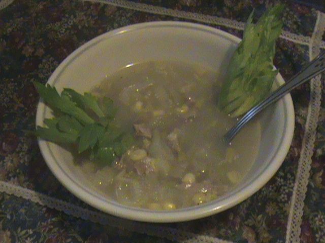 Turkey Soup, yummy and easy way to clean roasting pan