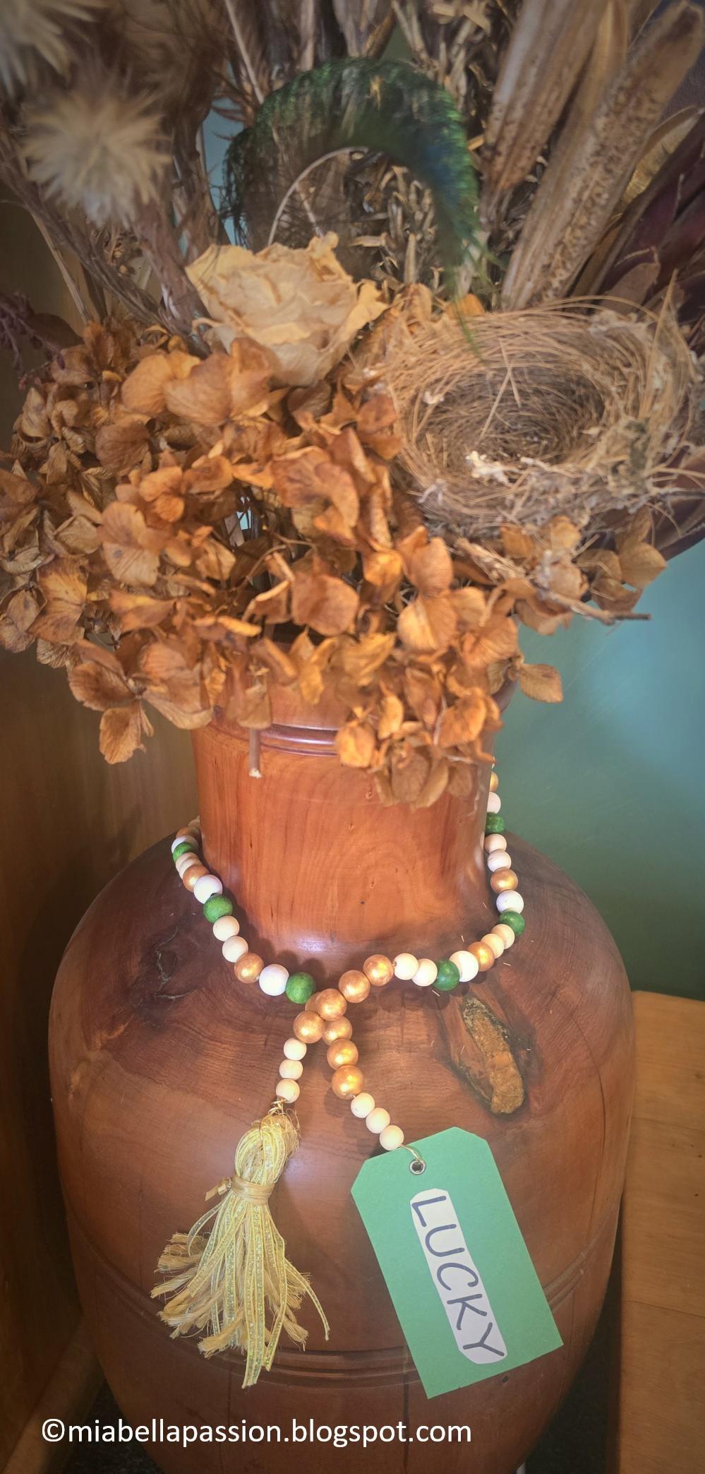 St Patrick's Day Beaded Garland