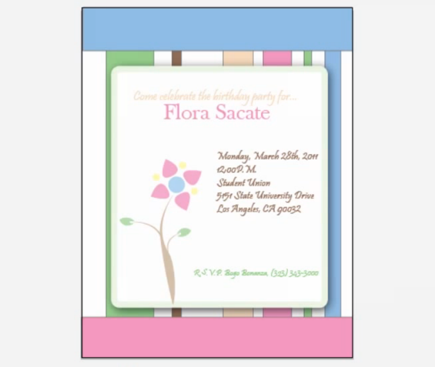 Creating an Invitation