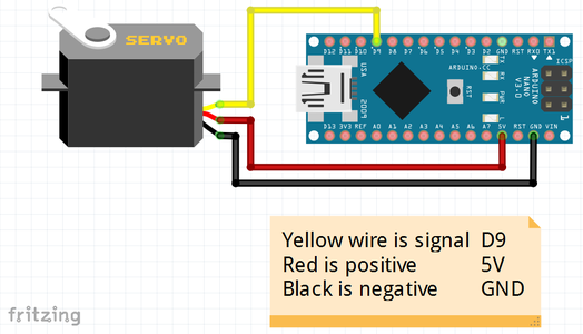 Sweep Servo Motor With Arduino Nano