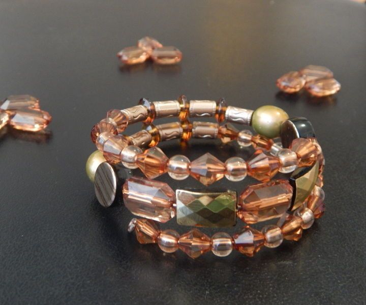 Wire Beaded Cuff