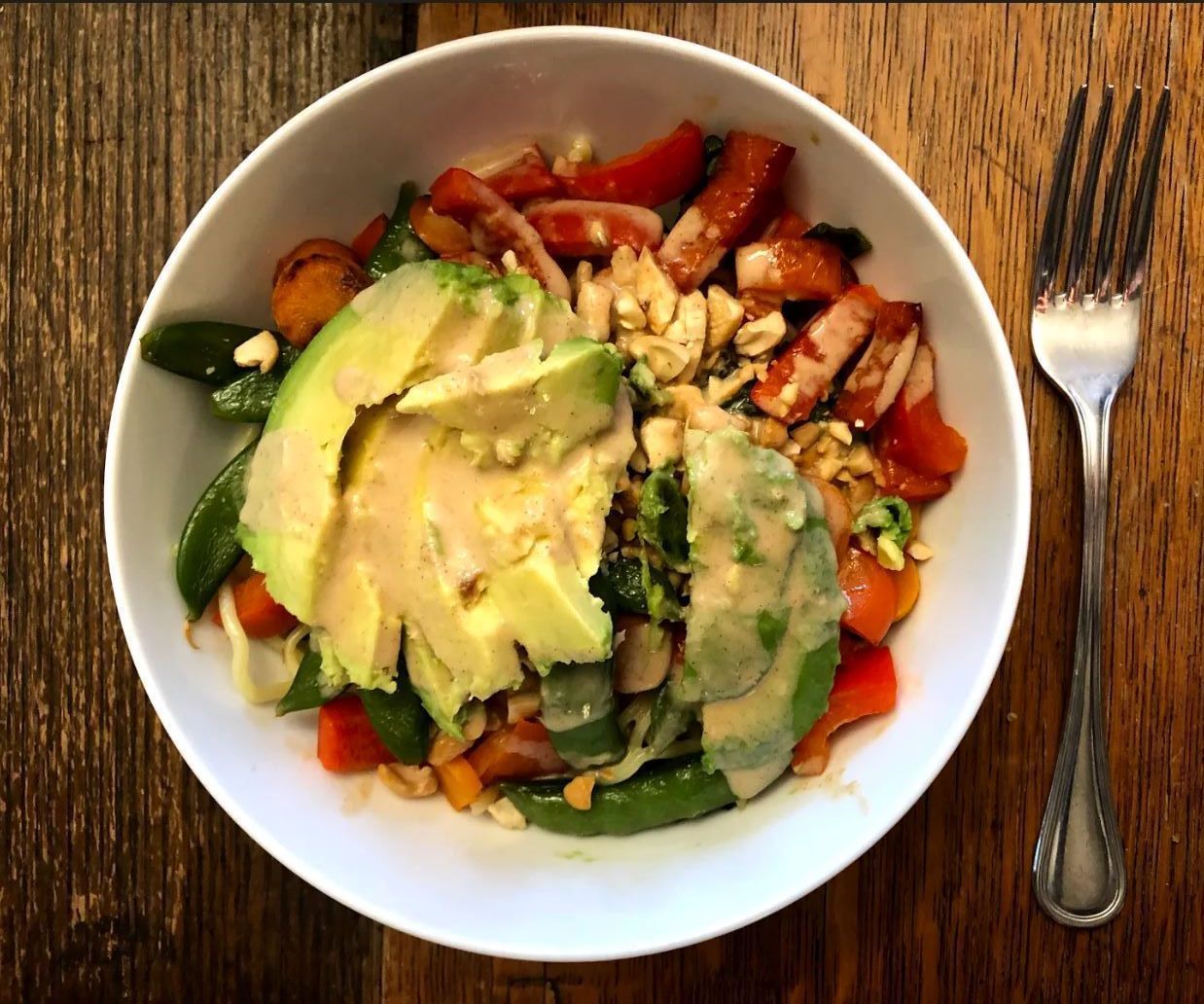 Cashew-Ginger Asian Noodle Bowl