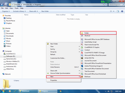 Start by Creating an New Folder
