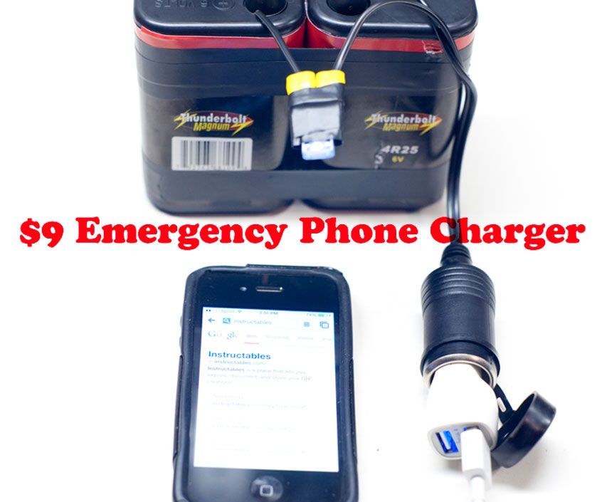 $9 Emergency Phone Charger 10 Minutes