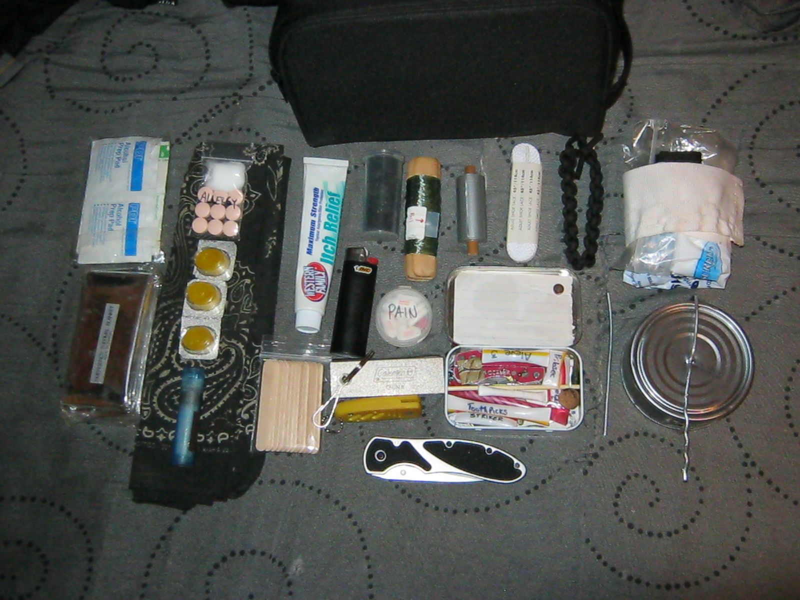 Camping/ Survival Pack *(Updated)* 10 Steps Instructables