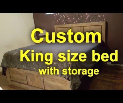 Custom King Size Bed Storage Box