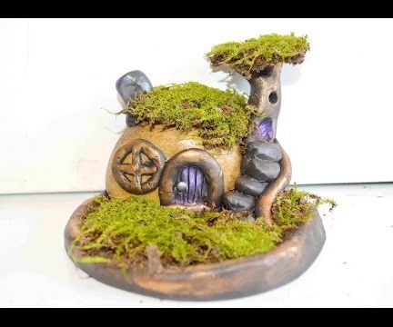 How to Sculpt a Stone Fairy House and Moss Garden With Polymer Clay