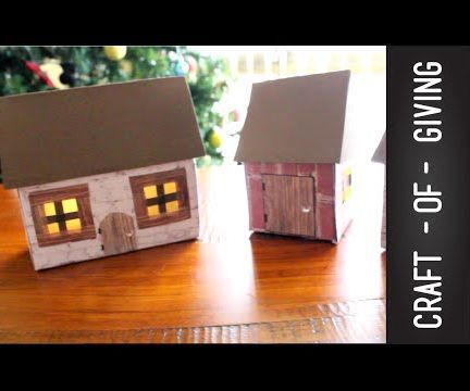 Christmas Table Decorations- Houses | Craft of Giving 