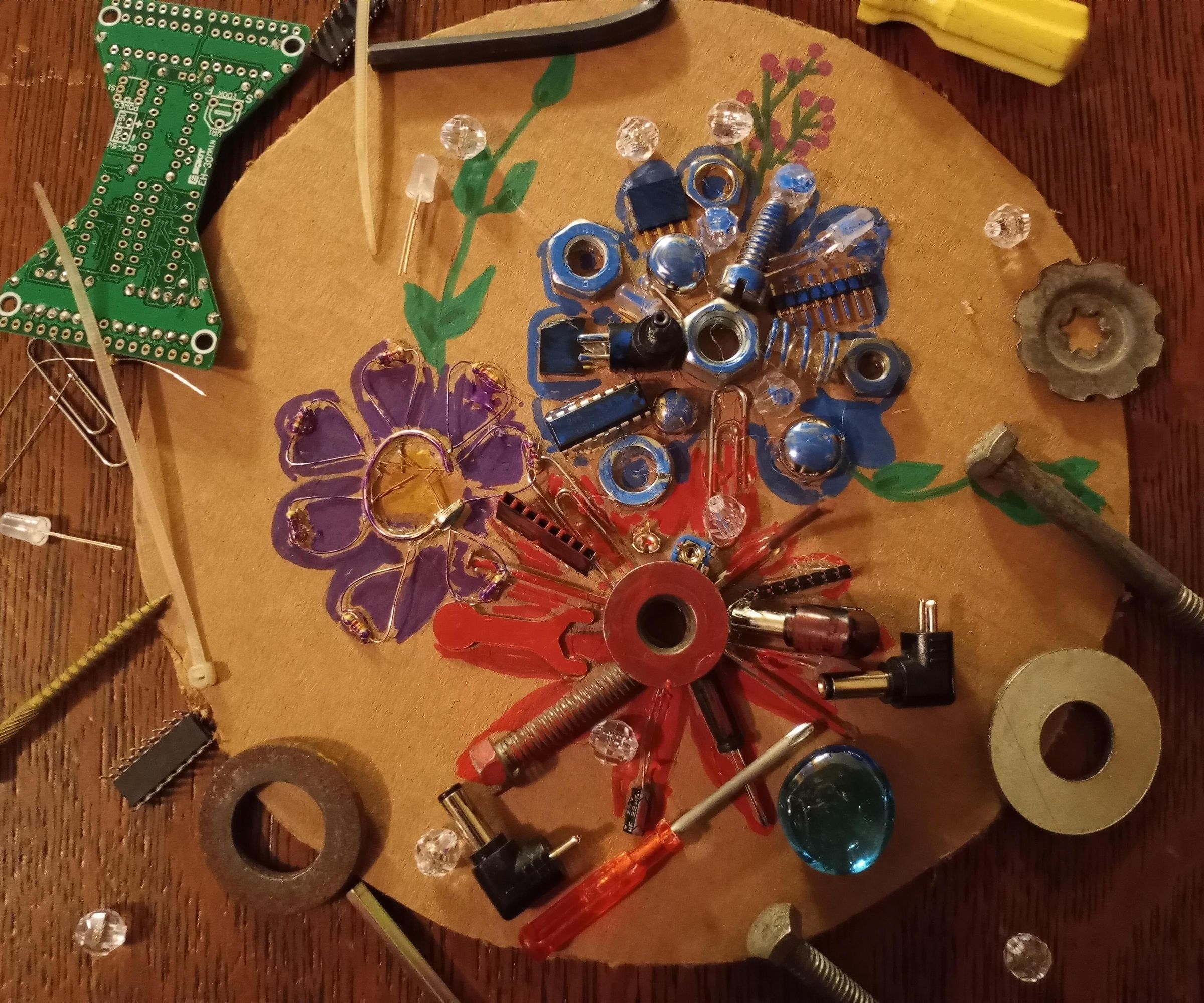 Cute Flower Decoration Made From Scraps