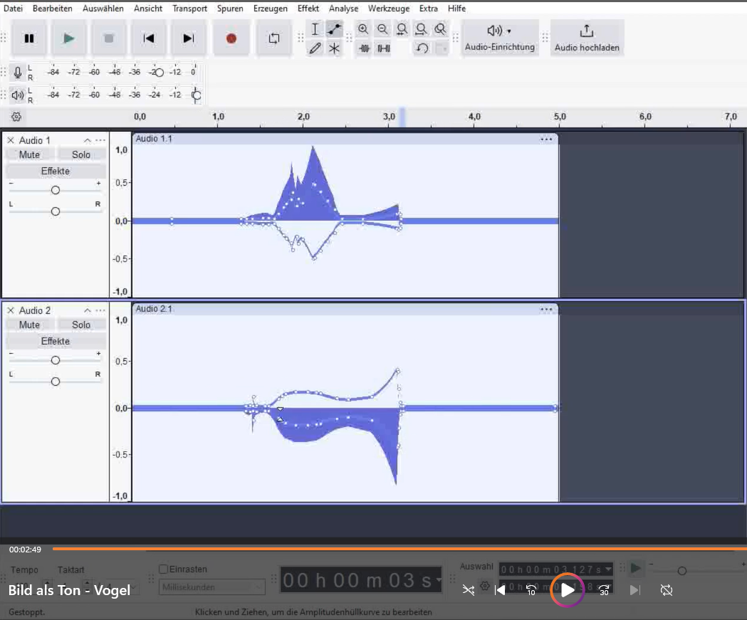 Audio Waves That Look Like a Picture