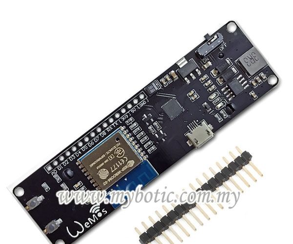 How to Use Wemos ESP-Wroom-02 D1 Mini WiFi Module ESP8266 + 18650 by Using Blynk