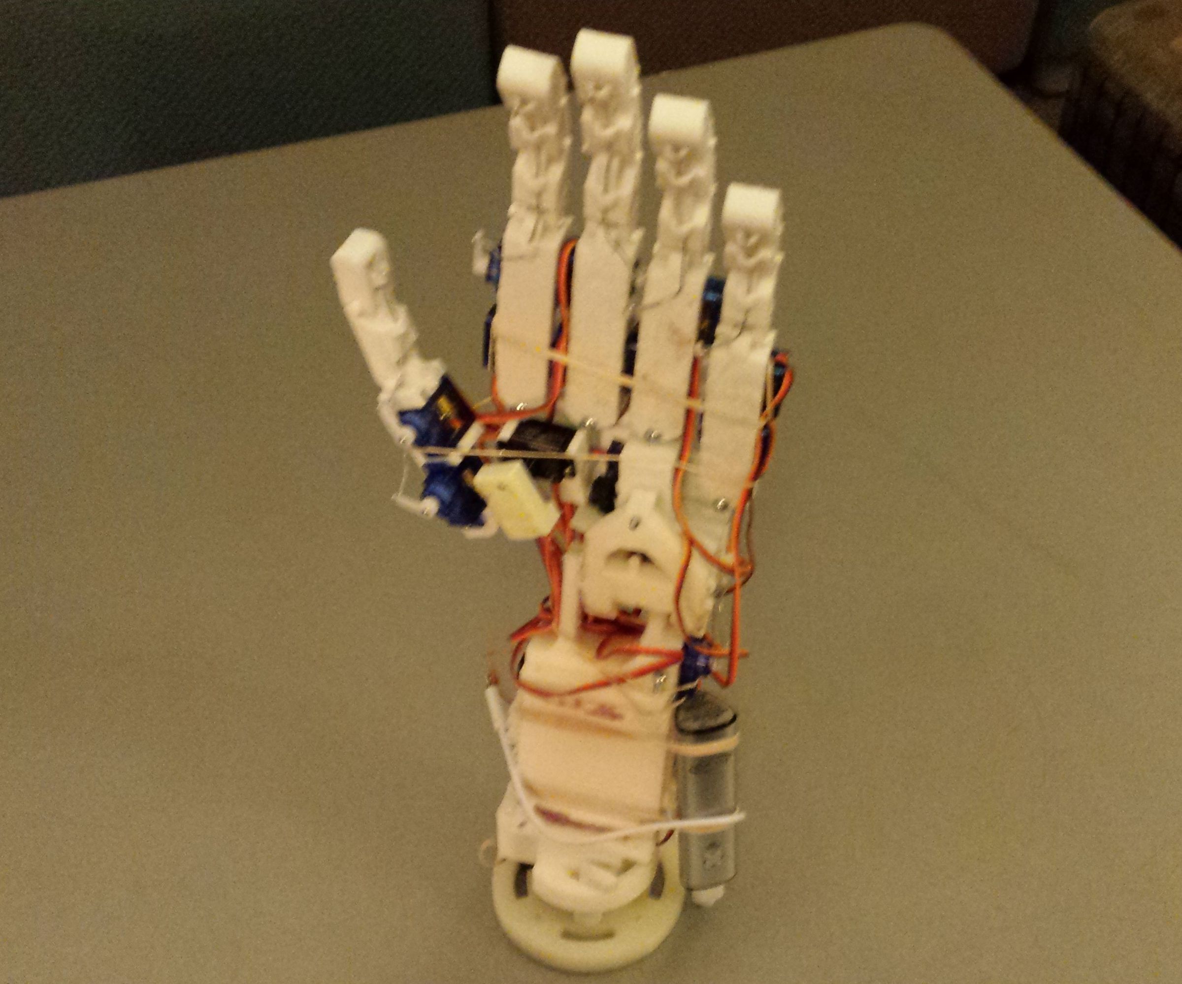 Modular Robotic Hand & Arm (With Extended Range of Motion) (3D Printed)